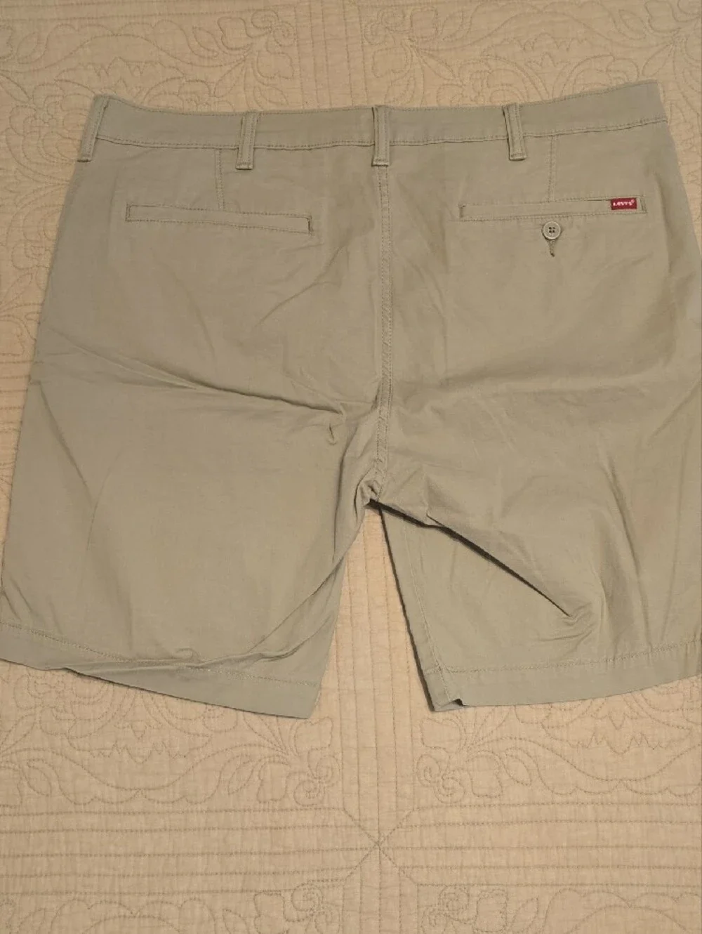 Lot of 2 Levi's XX Chino Shorts Size 38 Beige Olive Green